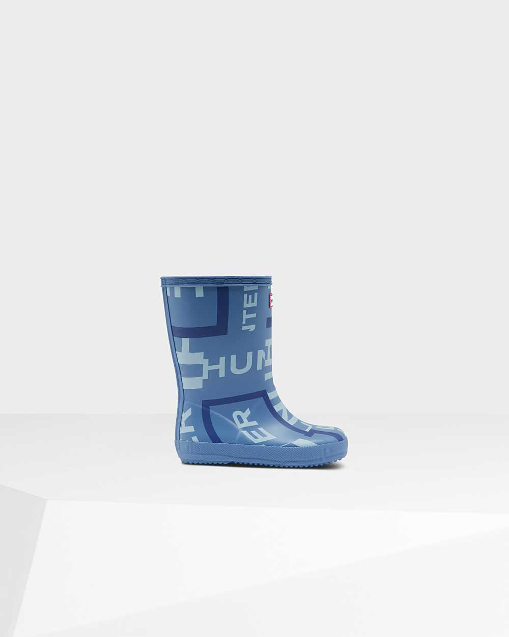 Hunter Original First Classic Exploded Logo Kids Rain Boots NZ-16182P Blue